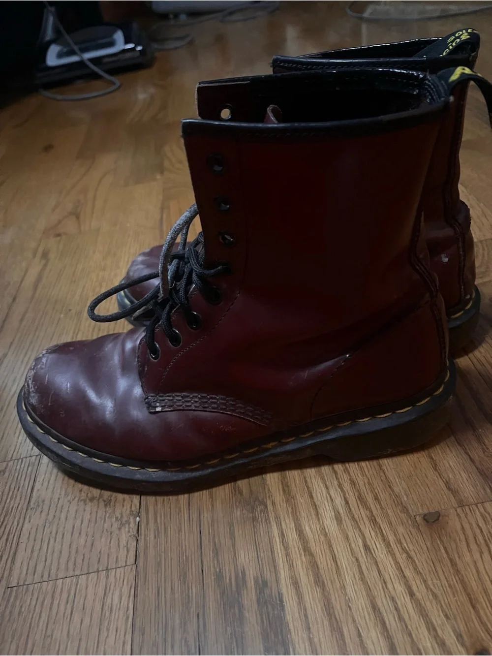 Dr. Martens 1460 Boots Cherry Red Smooth Leather Men's sz 11